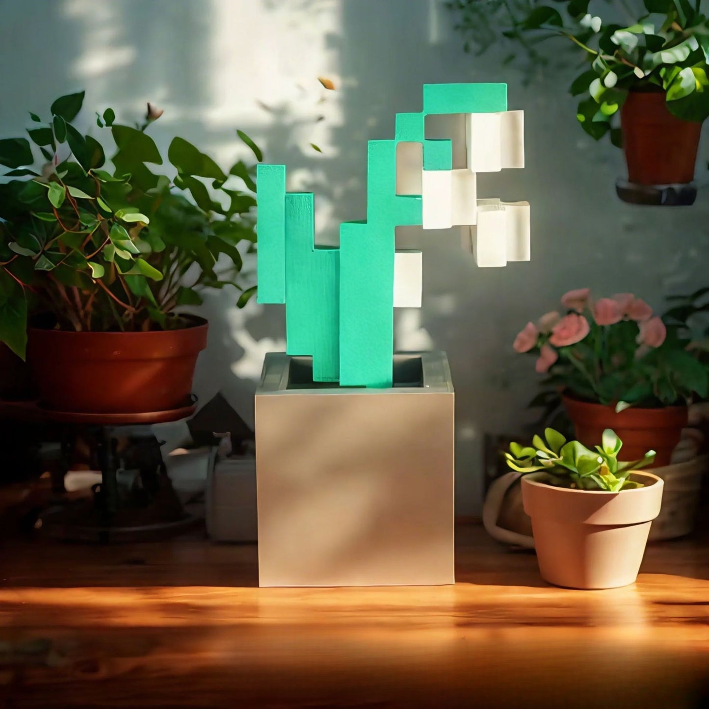 Pixel flower decorations home decor desktop fun ornaments