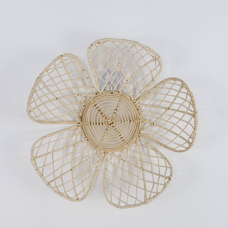 Nordic Flower INS Wall Decoration, Woven Wall Hanging, Creative Home Decor for Living Room and Photography Background