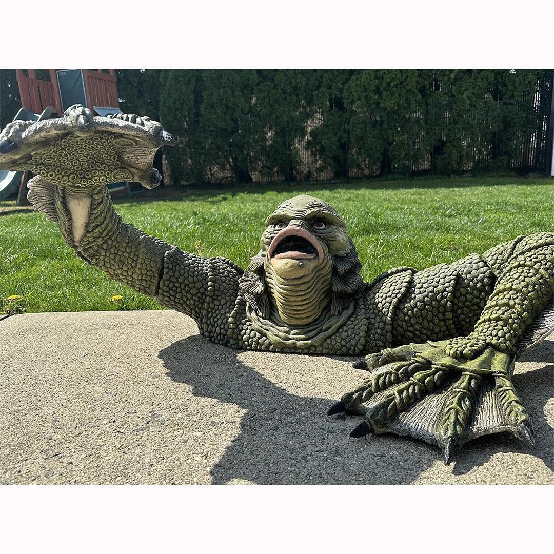 New Halloween April Fools' Day Lizard Man Wall Decoration Home Personality Monster Creative Decor