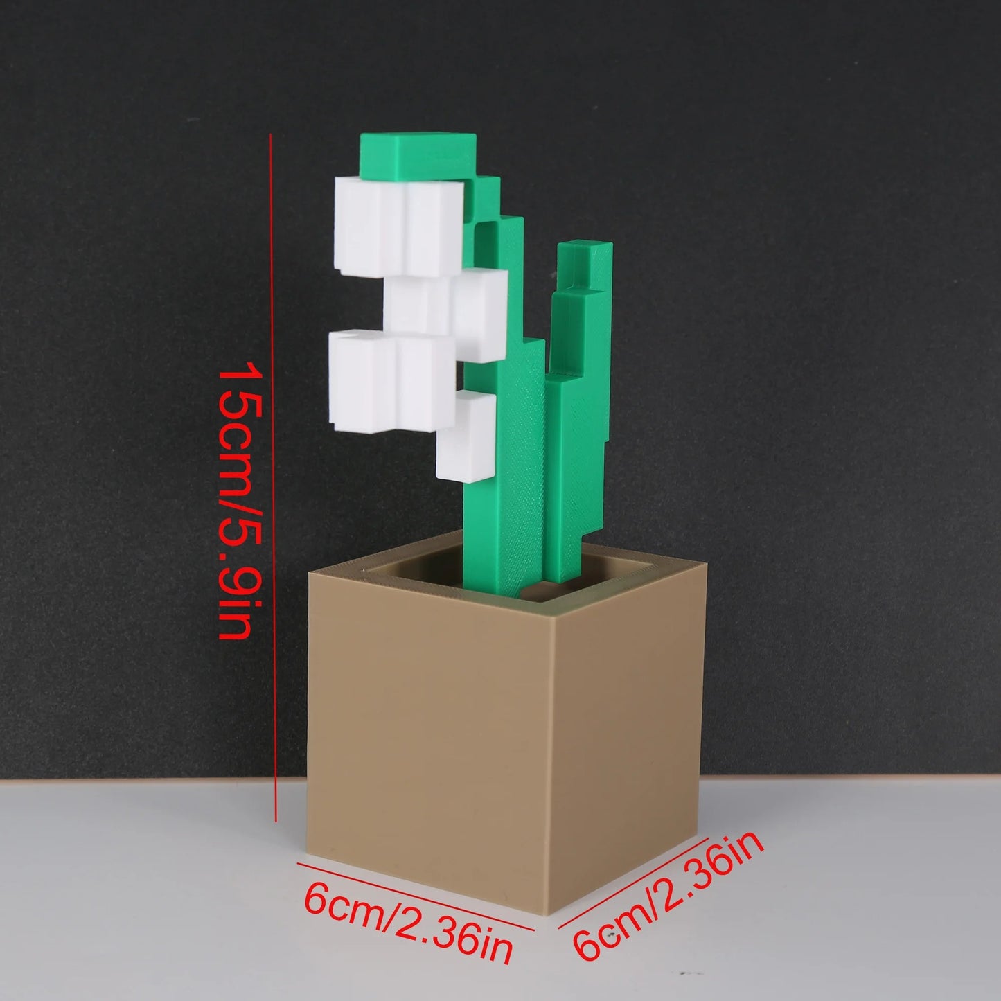 Pixel flower decorations home decor desktop fun ornaments
