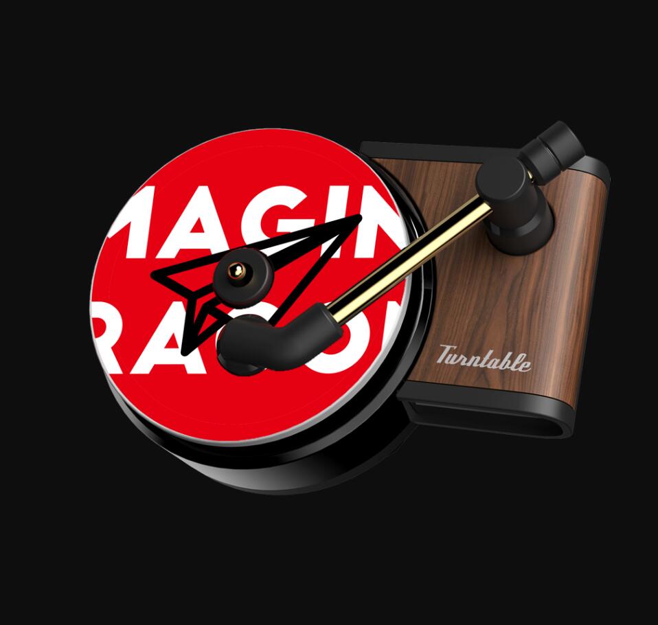 Car Air Freshener Record player Car Perfume Phonograph Auto Air Vent Clips Interior Accessories eprolo