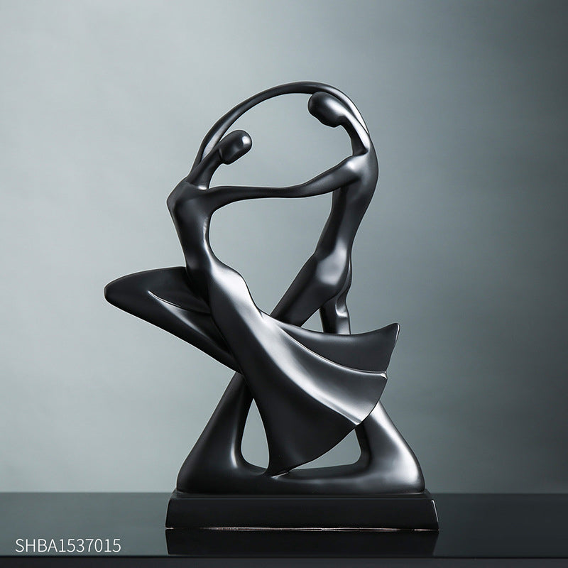 Scandinavian Abstract Figurine Creative Artistic Sculpture Modern Minimalist Living Room Entryway Wine Cabinet Home Decor