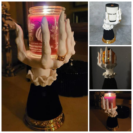 Halloween Palm Tray Candle Holder Halloween Witch Palm Candle Holder Decoration Home Decor