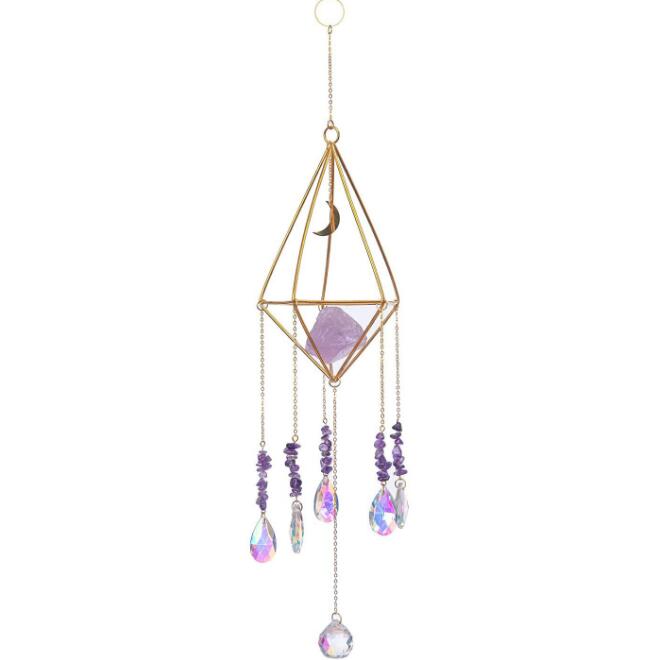 Handmade Rainbow Crystal Suncatcher , Prism Sunshade,, Window Ornament, Home Decor