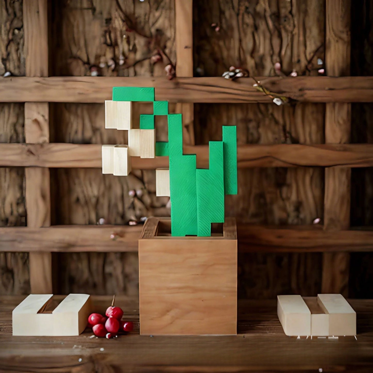 Pixel flower decorations home decor desktop fun ornaments