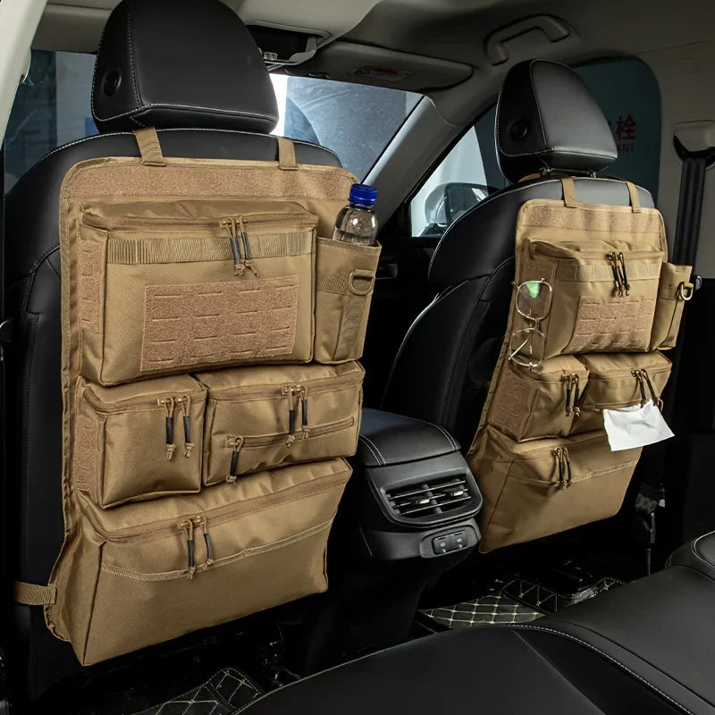 Tactical Car Seat Organizer - Universal Rear Seat Hanging Storage Bag, Multi-Purpose Travel Gear Organizer for SUV/Jeep/Van eprolo