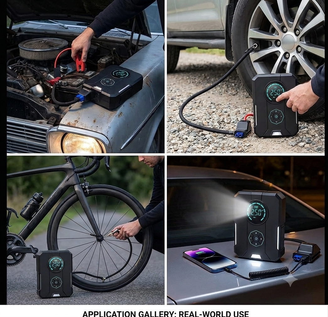 TREASEB™ 2-in-1 Portable Car Jump Starter & Tire Inflator eprolo