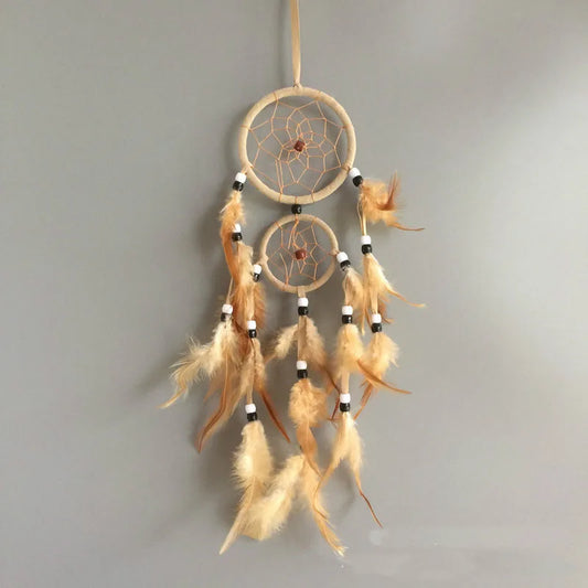 vintage home decoration retro feather dream catcher circular feathers wall hanging dreamcatchers decor for car